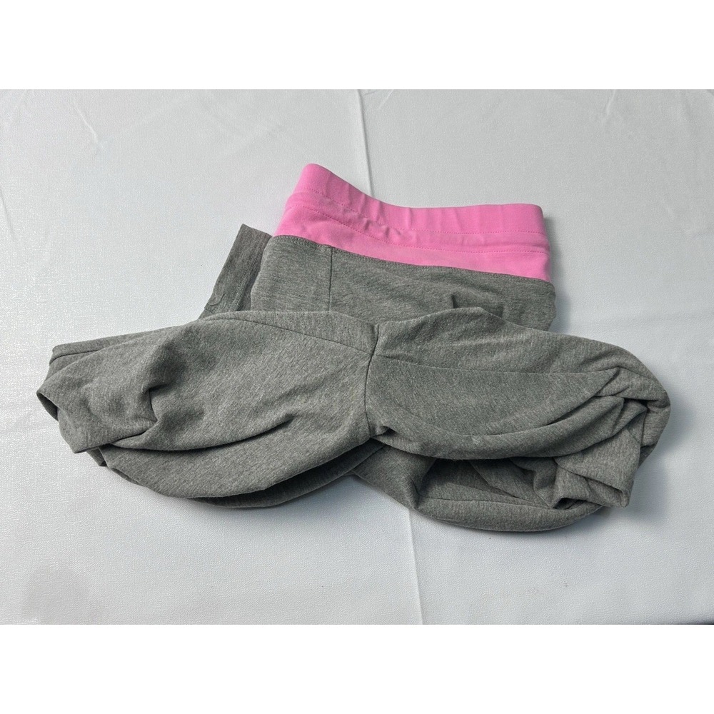 Aesthetic Victoria's Secret PINK Gray Yoga Leggings Pink Trim Size M Gymboree - Picture 9 of 12